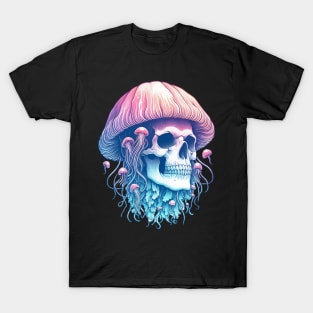 Pastel Goth Skull Jellyfish T-Shirt